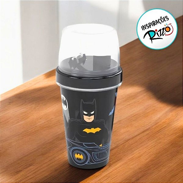 Mini Shakeira Batman - Preta - 320ml - 1 unidade - Rizzo