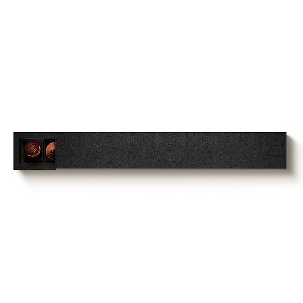 Caixa 10 Doces Retangular Preto com Luva - 10 unidades - 39x6x4cm - Cromus Profissional