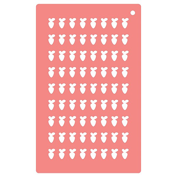 Placa para Confeitos e Sprinkles - Cenoura - Ref. 1526 - 1,8cm - 1 unidade - RR Cortadores - Rizzo