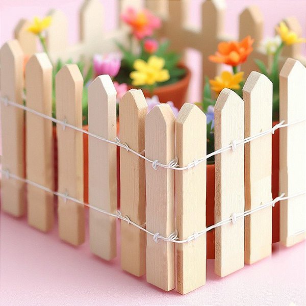 Enfeite Decorativo - Mini Cercado Madeira - 5x90cm - 1 unidade - Rizzo