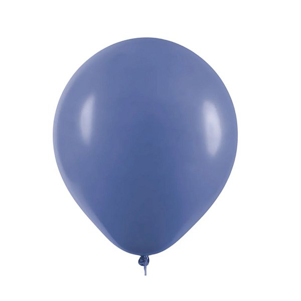 Balão de Festa Redondo Profissional Látex Liso - Azul Jeans - 1 unidade - Art-latex - Rizzo