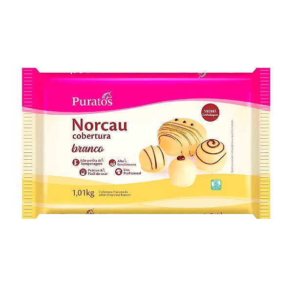 Cobertura Norcau Chocolate Branco - Barra - 1,01kg - 1 unidade - Puratos  - Rizzo
