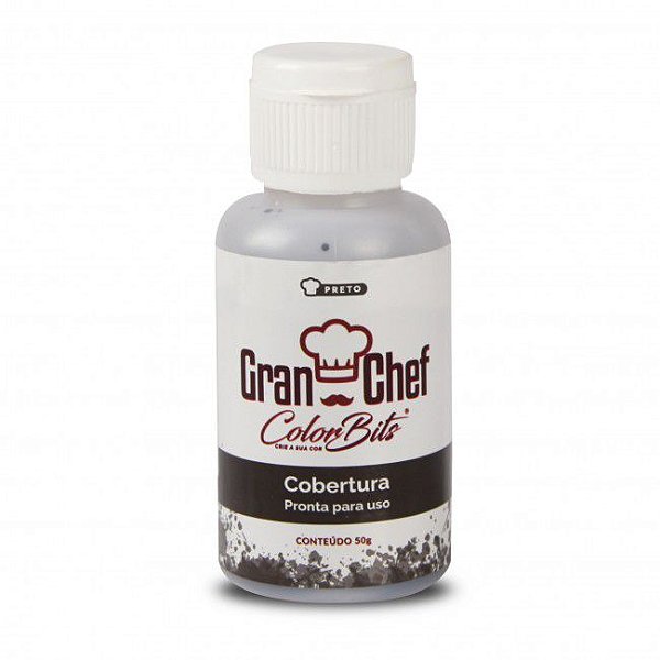 Color Bits Cobertura Preto 50g - Granchef - Rizzo Confeitaria