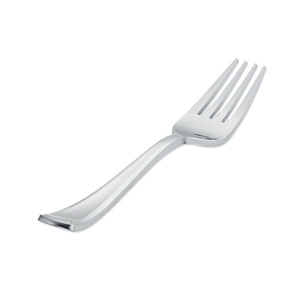 Garfo Refeição Premium Prata - 10 unidades - Rizzo