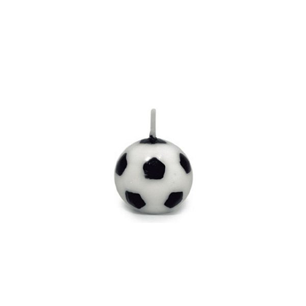 Vela Bola de Futebol Dourada - 6 unidades - Rizzo