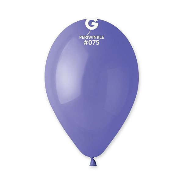 Balão de Festa Látex Liso - Periwinkle (Azul Lavanda) #075 - 1 unidade - Gemar - Rizzo