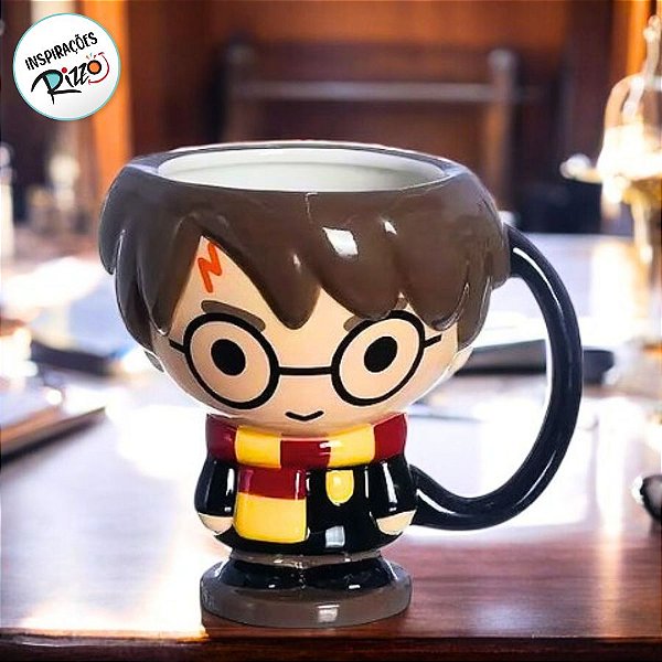 Caneca de Cerâmica 3D Harry Potter - 600ml - 1 unidade - Rizzo
