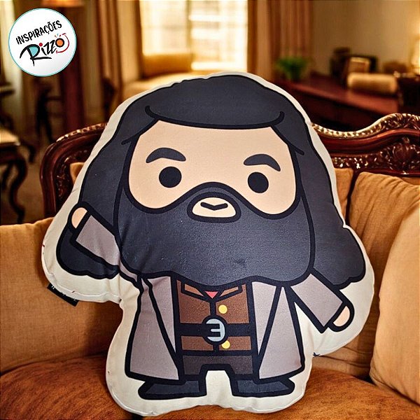 Almofada Rúbeo Hagrid - 42cm - Harry Potter - 1 unidade - Rizzo