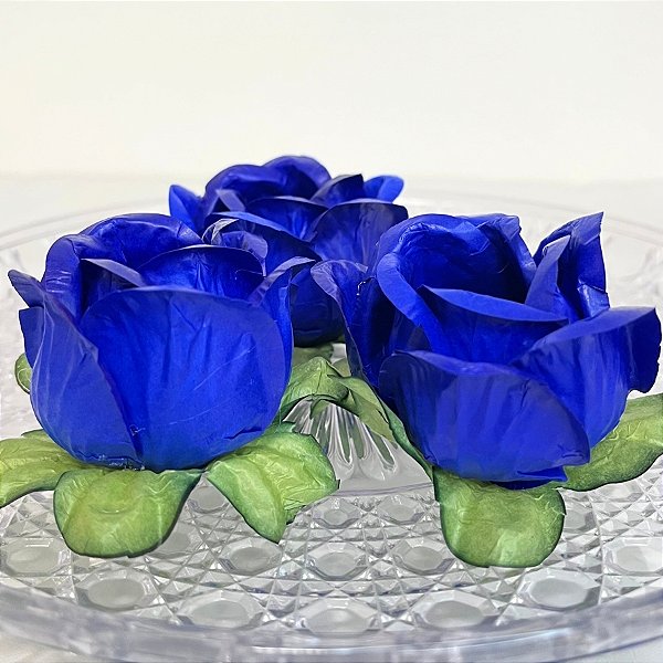 Forminha para Doces Finos - Rainha Cor Azul Royal - 30 unidades - Decora Doces - Rizzo