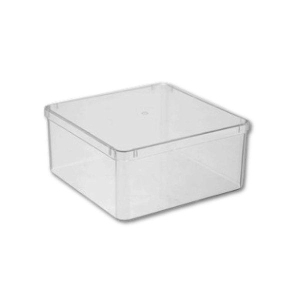 Caixa Acrilica Trasparente Quadrada - 15cm - 1 unidade - Rizzo