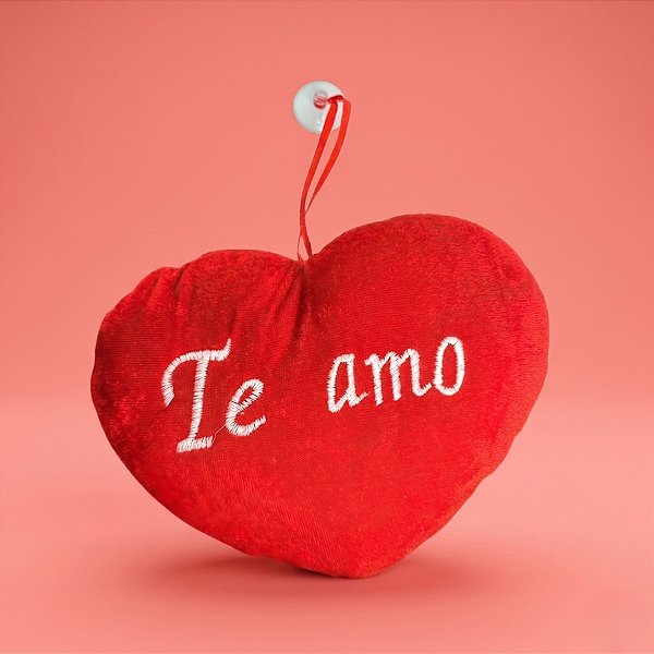 Chaveiro Almofada De Coração - Te Amo - 13,5x18cm - 1 unidade - Rizzo