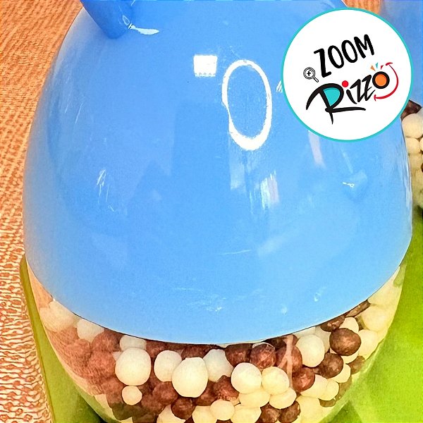 Potinho De Páscoa Com Orelha De Coelho - Azul - 9x5,5cm - 12 unidades - Rizzo