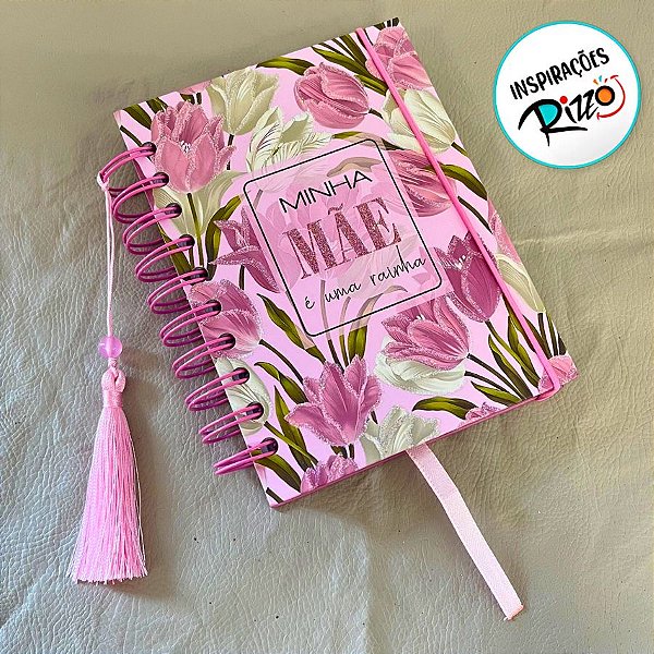 Agenda Permanente Rosa - Minha Mãe é uma Rainha - 160 Folhas - 10,4x14,2cm - 1 unidade - Rizzo