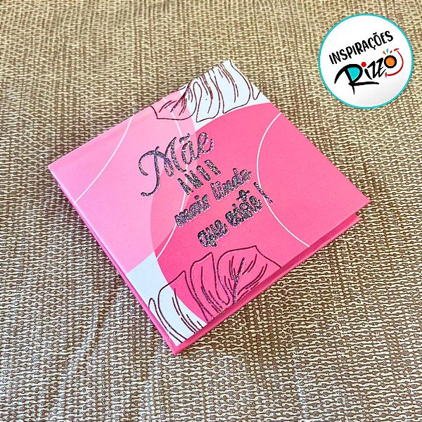 Bloco de Anotações Rosa - Mãe Amor Mais Lindo que Existe - 8cm - 1 unidade - Rizzo