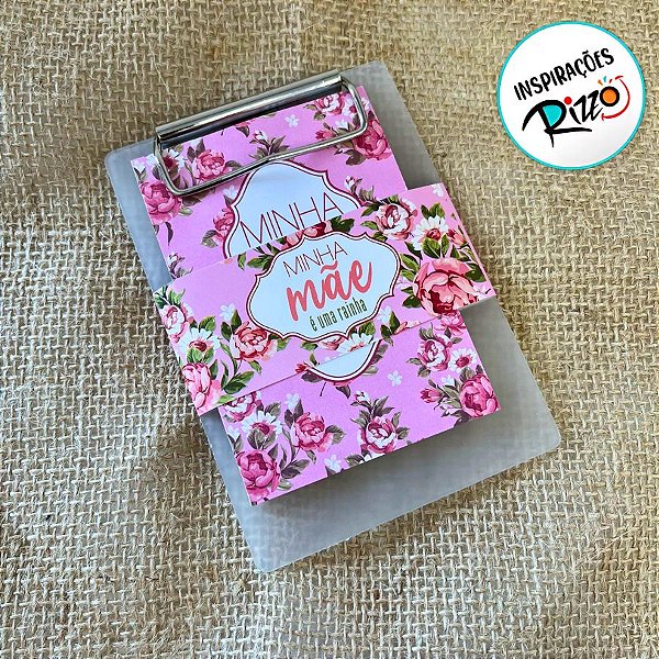 Bloco Para Anotação Com Prancheta - Minha Mãe é uma Rainha - 13x9,5cm - 1 unidade - Rizzo
