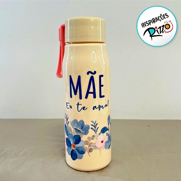 Garrafa Squeeze - Mãe Eu Te Amo - 500ml  - 1 unidade - Rizzo