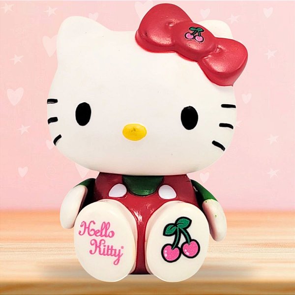 Boneca Frutinhas Hello Kitty de Vinil - Cereja - 11cm - 1 unidade - Rizzo