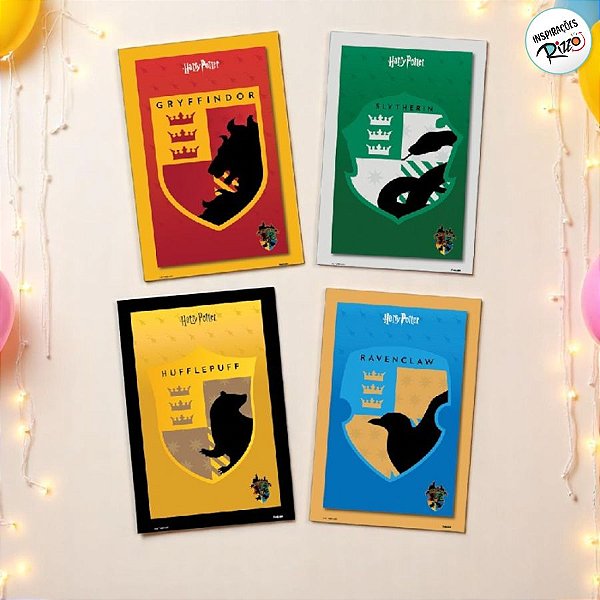 Quadro Decorativo - Harry Potter New - 4 unidades - Festcolor - Rizzo