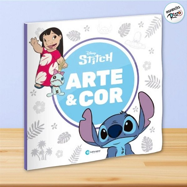 Livro Arte e Cor Stitch - 1 unidade - Disney Original - Rizzo