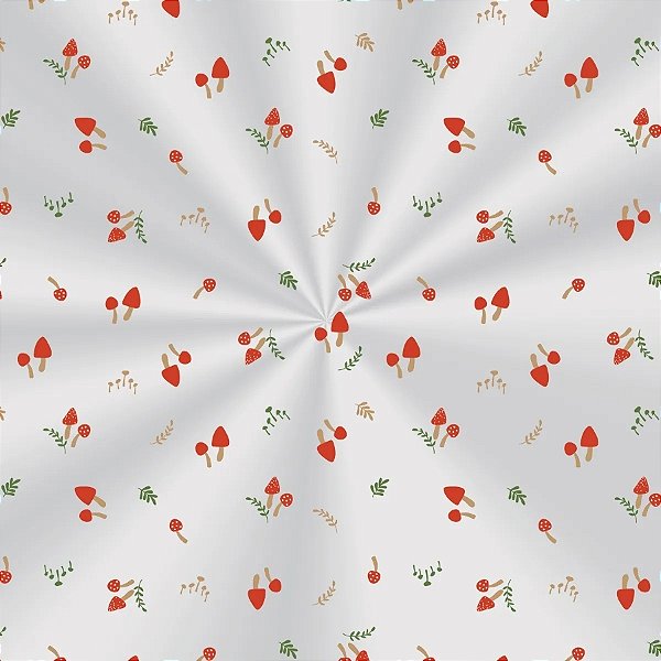 Saco Transparente Decorado - 10x14cm - Cogumelos - 100 unidades - Cromus - Rizzo