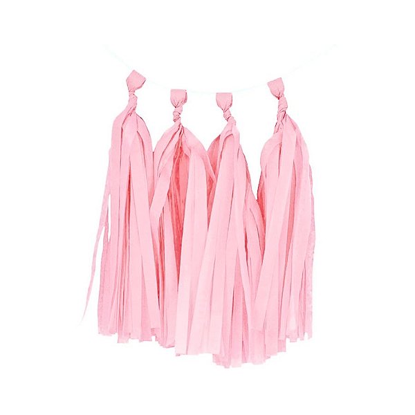 Varal de Pompons - Rosa Claro - 25x35 / 1,5m - 1 unidade - Rizzo