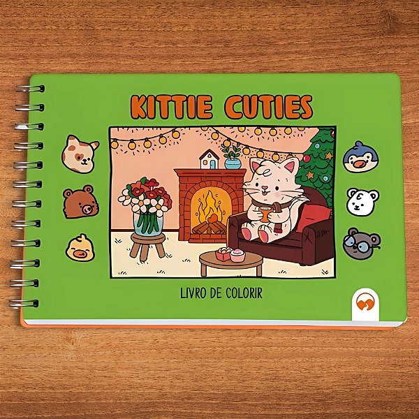 Livro Ilustrado para Colorir - Kittie Cuties - 64 páginas - 1 unidade - Rizzo
