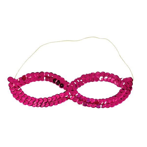 Máscara de Carnaval Infantil De Lantejoula - Pink - 1 unidade - Rizzo