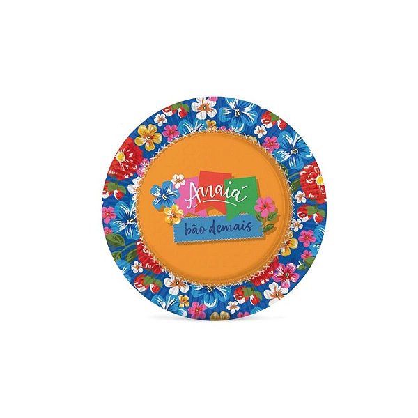 Bandeja Laminada N°6 De Festa Junina - Arraiá Bão Demais - 31,5x31,5cm - 1 unidade - Cromus - Rizzo