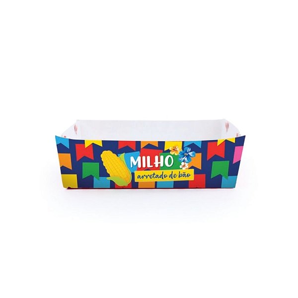 Caixa para Milho - Arraiá Bão Demais  - 12x7x4cm - 10 unidades - Cromus - Rizzo