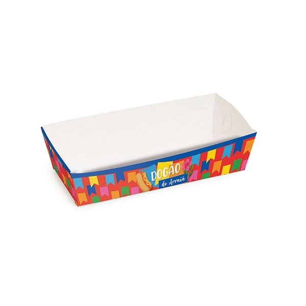 Caixa para Hot Dog - Arraiá Bão Demais - 18,5x5x3cm - 10 unidades - Cromus - Rizzo