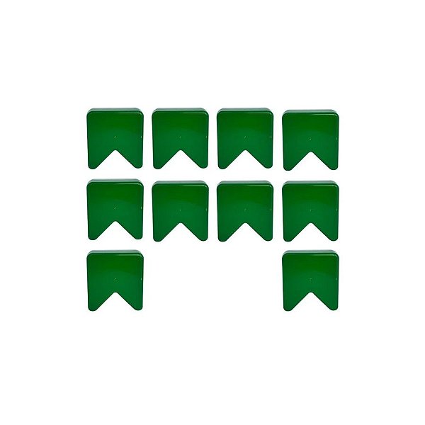 Caixinha Lembrancinha - Bandeirinha Verde - 5,5x5,5x3cm - 10 unidades - Rizzo