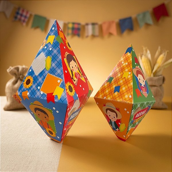 Balão Decorativo Grande e Pequeno de Festa Junina - Quadrilha Junina - 4 unidades - Cromus - Rizzo