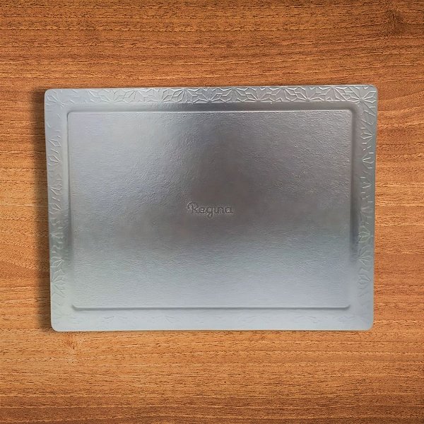 Cakeboard Retangular Prata - 20x35cm - 1 unidade - Regina - Rizzo