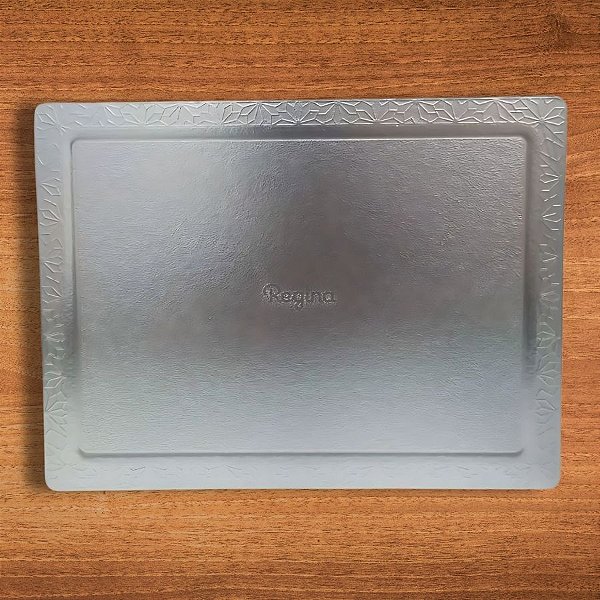 Cakeboard Retangular Prata - 30x40cm - 1 unidade - Regina - Rizzo