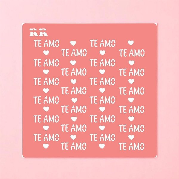 Stencil Te Amo - Ref. 4124 - 14,5cm - 1 unidade - RR Cortadores - Rizzo