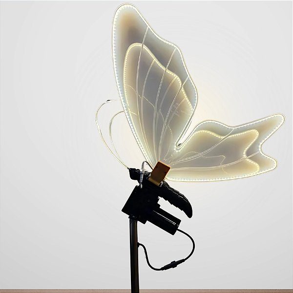 Borboleta de LED para Decoração com Movimento - 80cm - 1 unidade - Rizzo