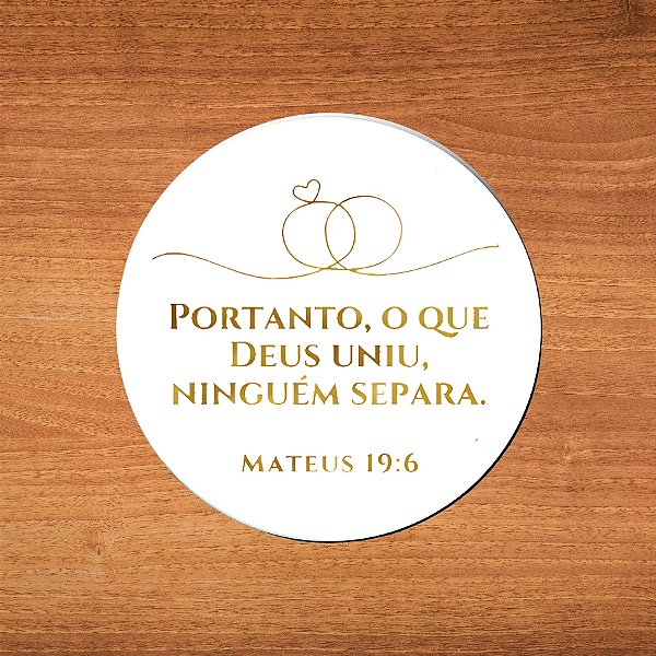 Adesivo Versículo Para Casamento - Ref.2317 - Hot Stamping - 4x4cm - 25 unidades - Stickr - Rizzo