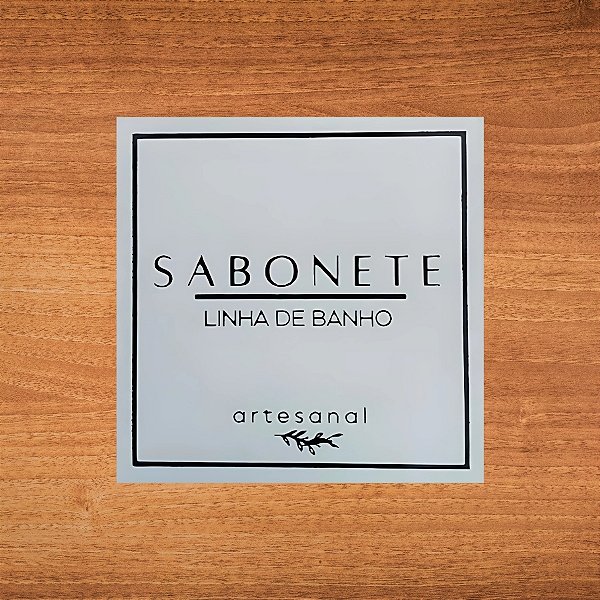Adesivo Quadrado Decorativo Sabonete Black - 4x4cm - 20 unidades - Stickr - Rizzo