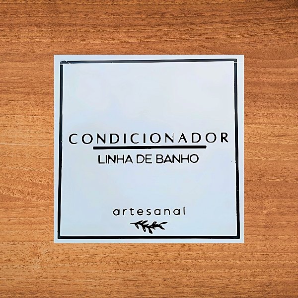 Adesivo Quadrado Decorativo Condicionador Black - 4x4cm - 20 unidades - Stickr - Rizzo