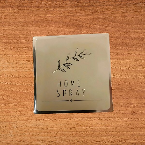 Adesivo Home Spray Nude - Ref.2357 - Hot Stamping - 4x4cm - 20 unidades - Stickr - Rizzo