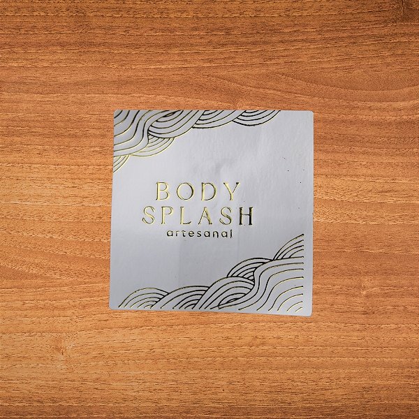 Adesivo Body Splash Gold - Ref.2352 - Hot Stamping - 4x4cm - 20 unidades - Stickr - Rizzo