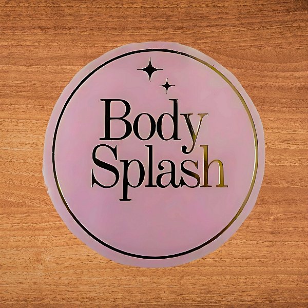 Adesivo Body Splash Pink - Ref.2358 - Hot Stamping - 4x4cm - 20 unidades - Stickr - Rizzo
