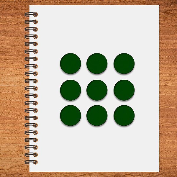 Adesivo Pontinho Verde - 1,5x1,5cm - 100 unidades - Stickr - Rizzo