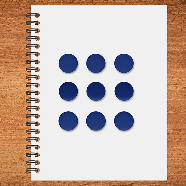 Adesivo Pontinho Azul - 1,5x1,5cm - 100 unidades - Stickr - Rizzo