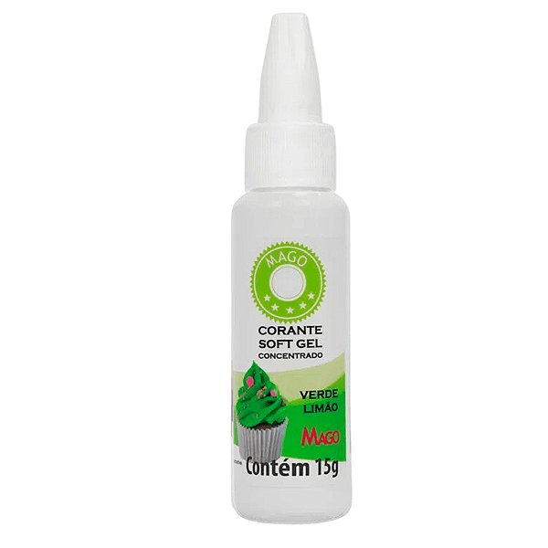 Corante SoftGel Verde Limão 15g Mago