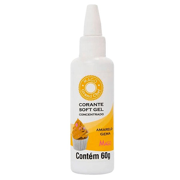 Corante SoftGel Amarelo Gema 60g Mago