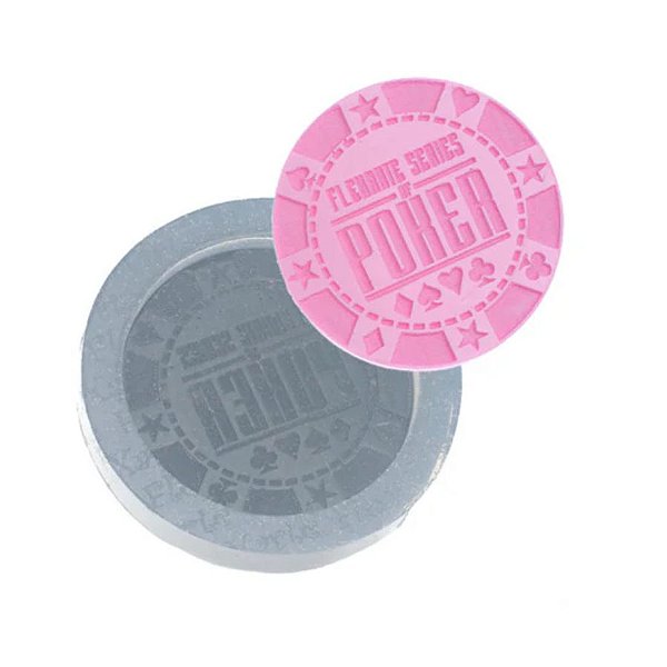 Molde de Silicone Ficha de Poker - Ref. 525 - 1 unidade - Flexarte - Rizzo