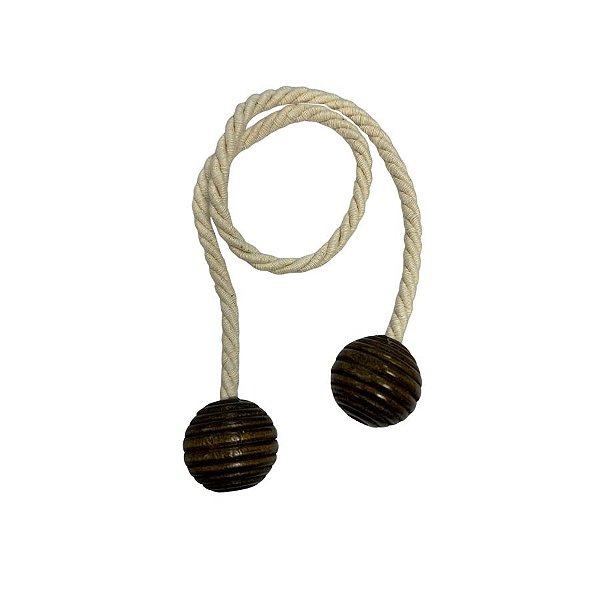 Cordão Rústico Com Pingente De Madeira Escura - 34cm - 1 unidade - Rizzo