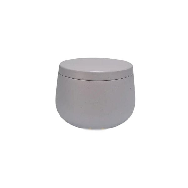 Lata de Metal com Tampa - Branca - 240ml - 8x5,5cm - 1 unidade - Rizzo