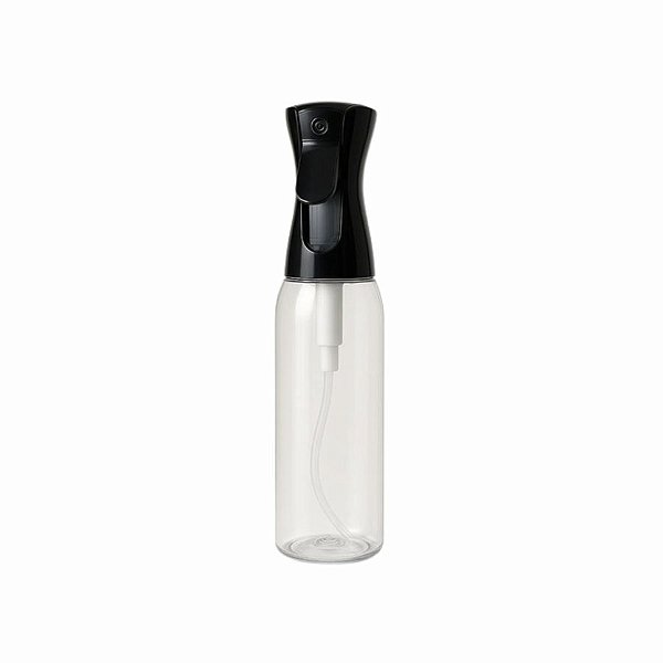 Frasco Plástico com Válvula Vaporizadora - Preto - 300ml - 23,5cm - 1 unidade - Rizzo